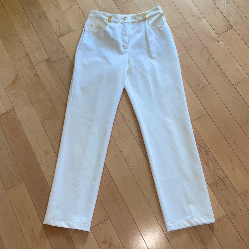 St. John Sport by Marie Gray White Cream Pants size 6 - Picture 2 of 13